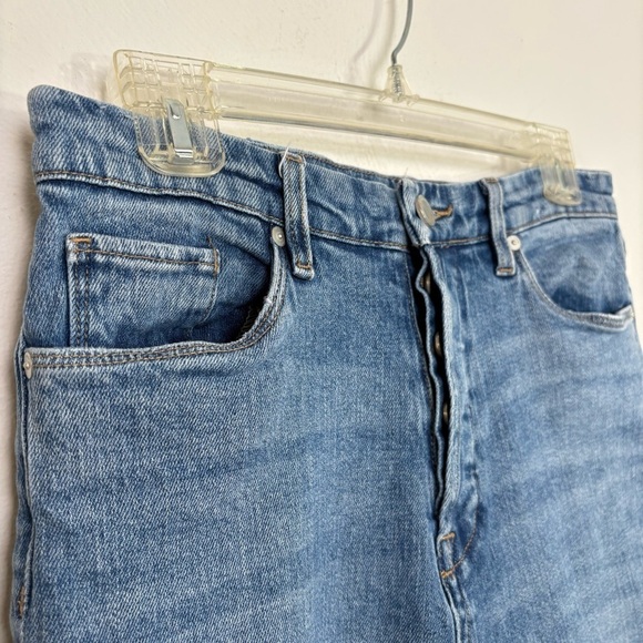 BLANK NYC The Baxter Ribcage Straight Leg High Rise Distressed Denim Jeans 28 6 - Picture 4 of 17